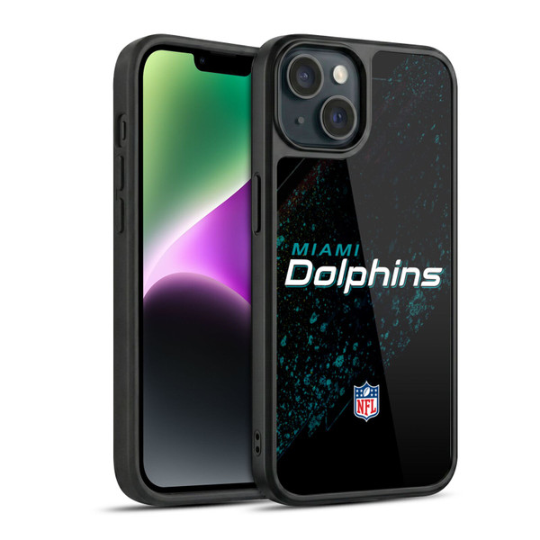 NFL Miami Dolphins Logo Blur Gel Armour Case For Apple iPhone 14