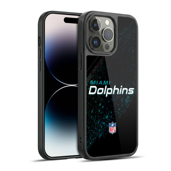 NFL Miami Dolphins Logo Blur Gel Armour Case For Apple iPhone 14 Pro Max