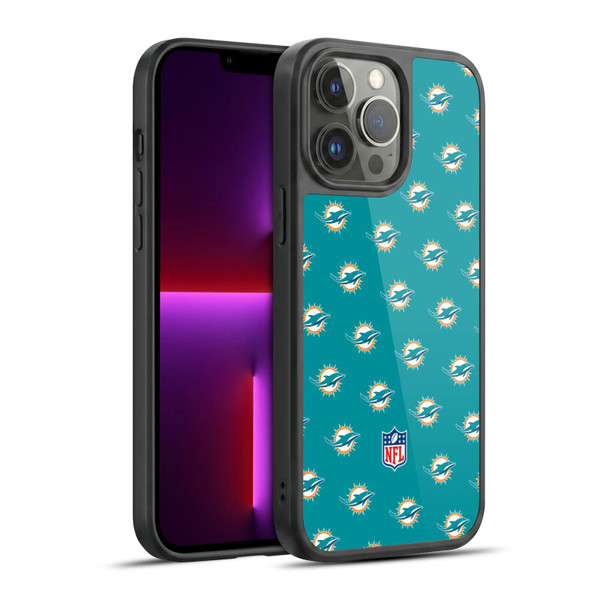NFL Miami Dolphins Artwork Patterns Gel Armour Case For Apple iPhone 13 Pro Max