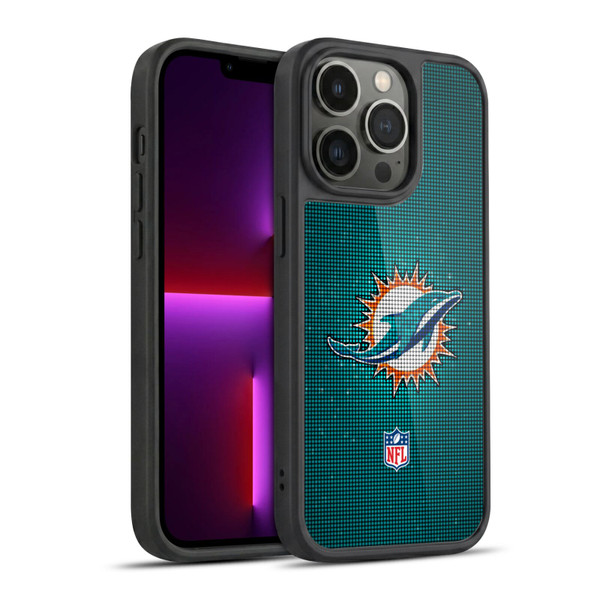 NFL Miami Dolphins Artwork LED Gel Armour Case For Apple iPhone 13 Pro