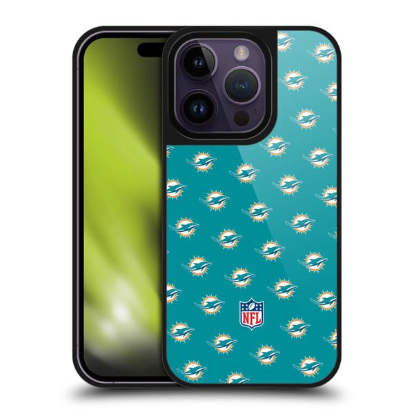 NFL Miami Dolphins Artwork Patterns Gel Armour Case For Apple iPhone 14 Pro