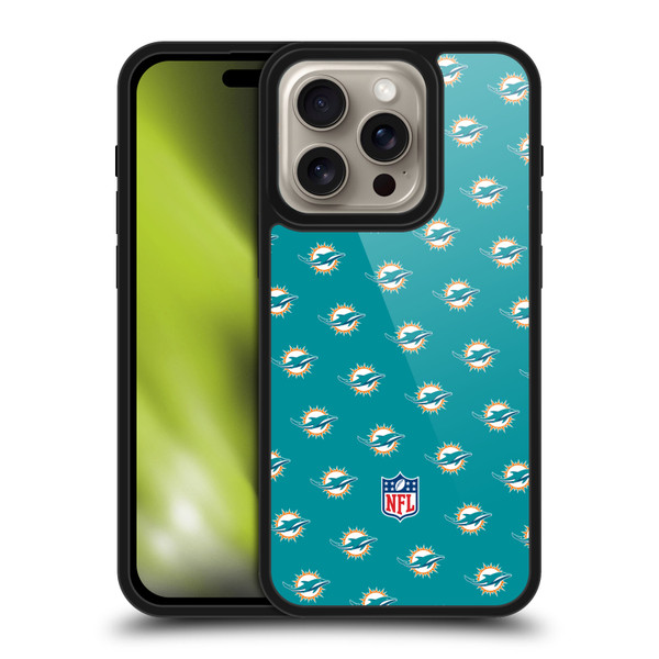 NFL Miami Dolphins Artwork Patterns Gel Armour Case For Apple iPhone 16 Pro
