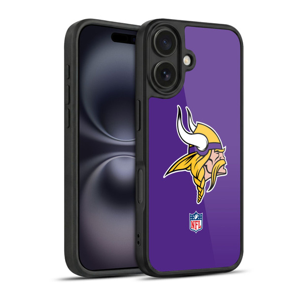 NFL Minnesota Vikings Logo Plain Gel Armour Case For Apple iPhone 16