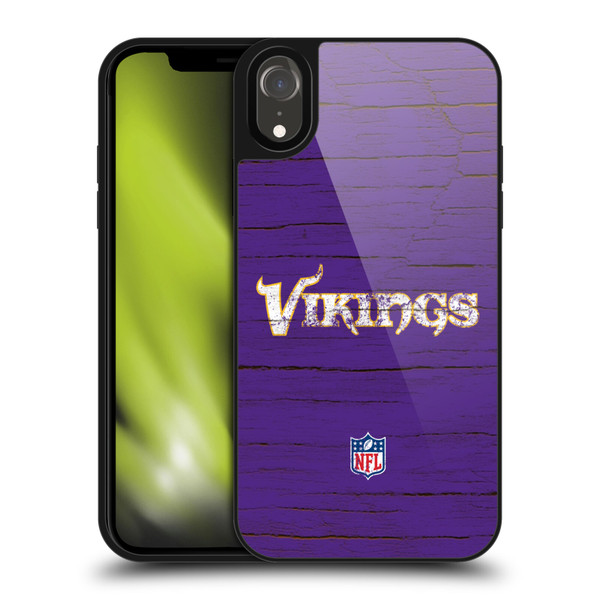 NFL Minnesota Vikings Logo Distressed Look Gel Armour Case For Apple iPhone XR