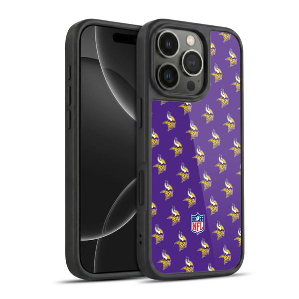NFL Minnesota Vikings Artwork Patterns Gel Armour Case For Apple iPhone 16 Pro