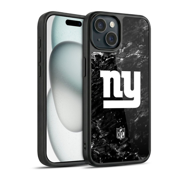 NFL New York Giants Artwork Marble Gel Armour Case For Apple iPhone 15
