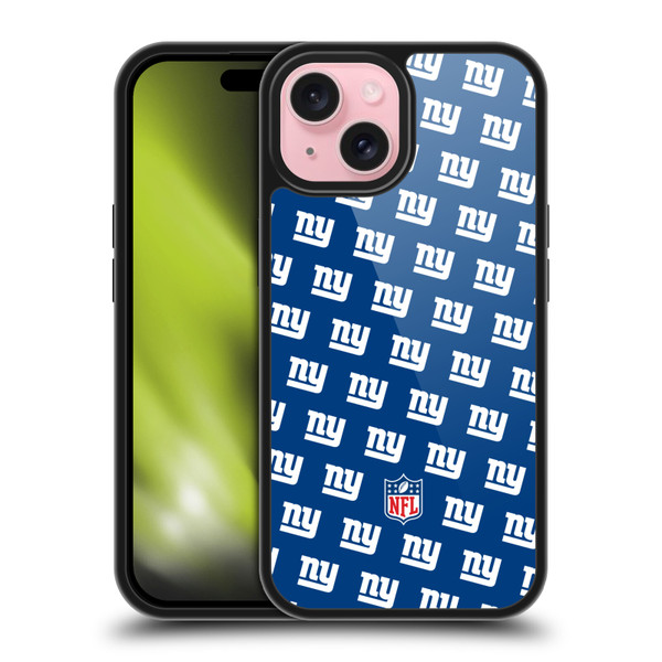 NFL New York Giants Artwork Patterns Gel Armour Case For Apple iPhone 15