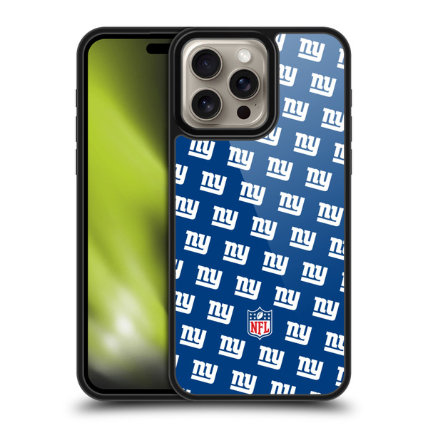 NFL New York Giants Artwork Patterns Gel Armour Case For Apple iPhone 16 Pro Max