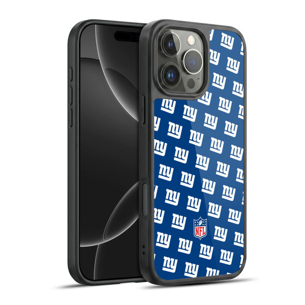 NFL New York Giants Artwork Patterns Gel Armour Case For Apple iPhone 16 Pro Max