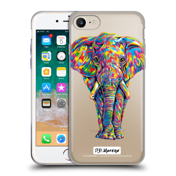 P.D. Moreno Animals Elephant Soft Gel Case for Apple iPhone 7 / 8 / SE 2020 & 2022