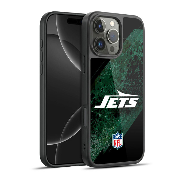 NFL New York Jets Logo Blur Gel Armour Case For Apple iPhone 16 Pro Max