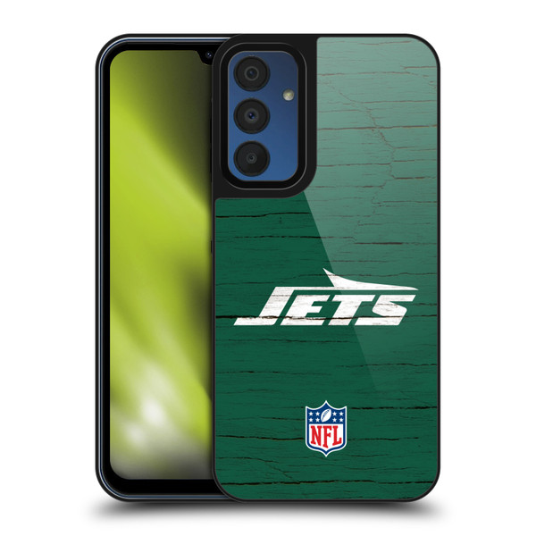 NFL New York Jets Logo Distressed Look Gel Armour Case For Samsung Galaxy A15