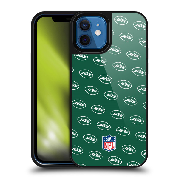 NFL New York Jets Artwork Patterns Gel Armour Case For Apple iPhone 12 / iPhone 12 Pro