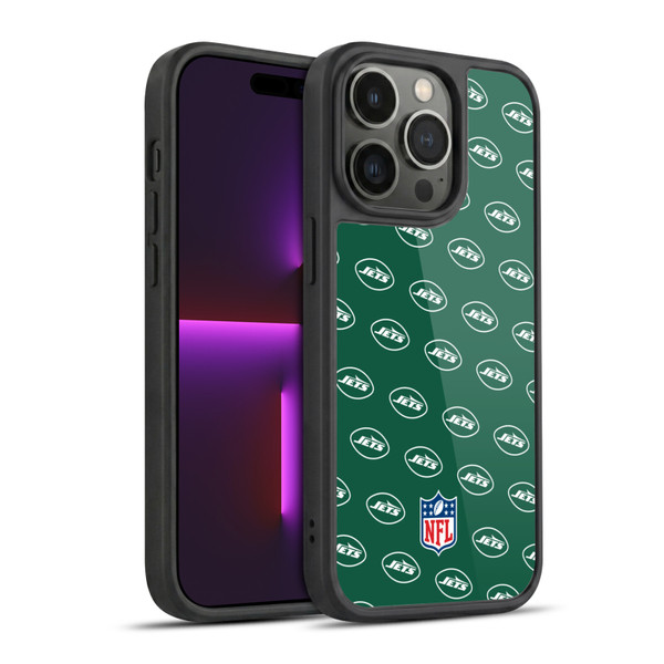 NFL New York Jets Artwork Patterns Gel Armour Case For Apple iPhone 14 Pro