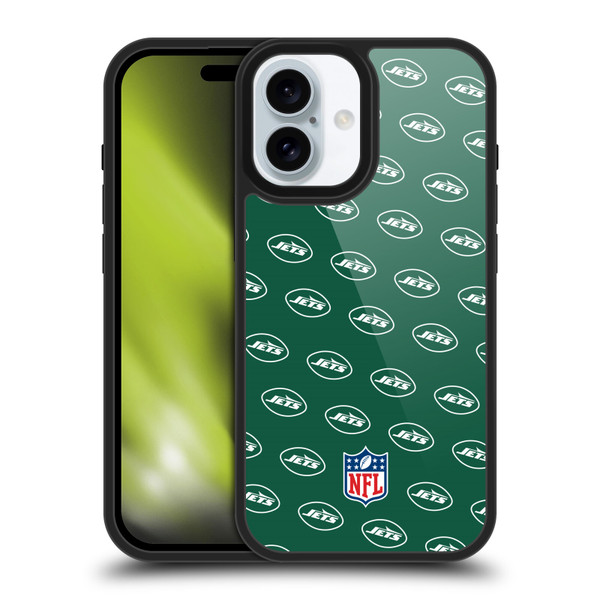 NFL New York Jets Artwork Patterns Gel Armour Case For Apple iPhone 16