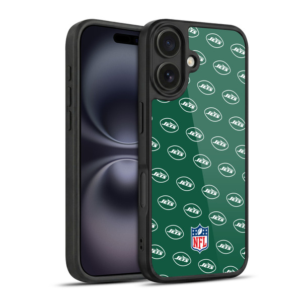 NFL New York Jets Artwork Patterns Gel Armour Case For Apple iPhone 16