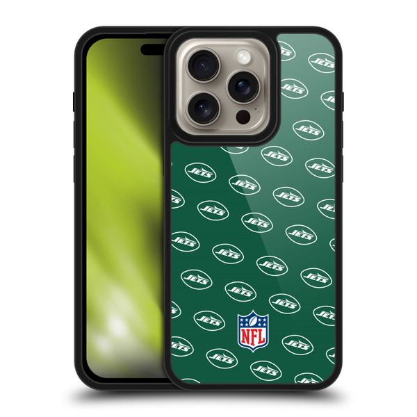 NFL New York Jets Artwork Patterns Gel Armour Case For Apple iPhone 16 Pro