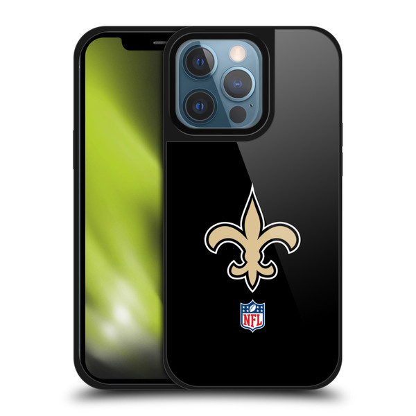 NFL New Orleans Saints Logo Plain Gel Armour Case For Apple iPhone 13 Pro
