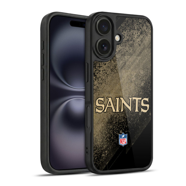NFL New Orleans Saints Logo Blur Gel Armour Case For Apple iPhone 16