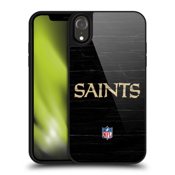 NFL New Orleans Saints Logo Distressed Look Gel Armour Case For Apple iPhone XR