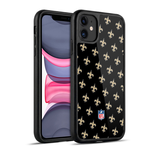 NFL New Orleans Saints Artwork Patterns Gel Armour Case For Apple iPhone 11
