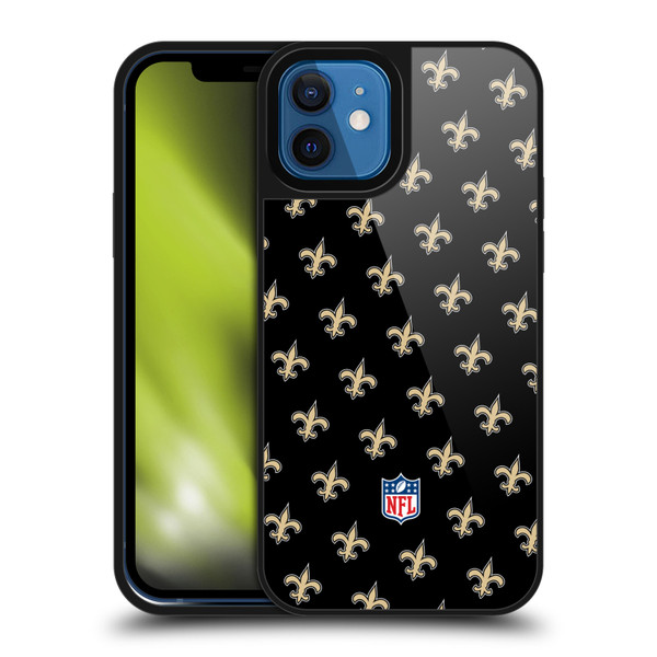NFL New Orleans Saints Artwork Patterns Gel Armour Case For Apple iPhone 12 / iPhone 12 Pro