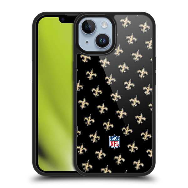 NFL New Orleans Saints Artwork Patterns Gel Armour Case For Apple iPhone 14