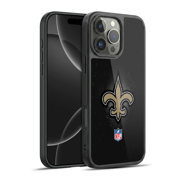 NFL New Orleans Saints Artwork LED Gel Armour Case For Apple iPhone 16 Pro Max