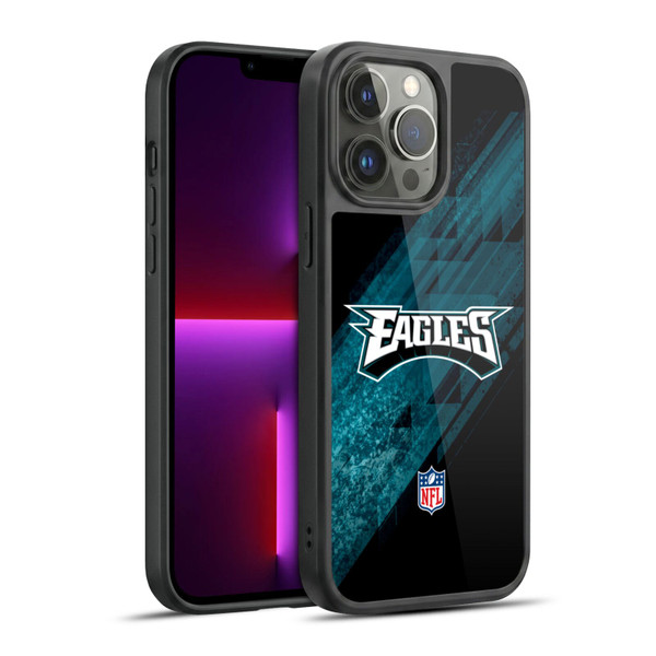 NFL Philadelphia Eagles Logo Blur Gel Armour Case For Apple iPhone 13 Pro Max