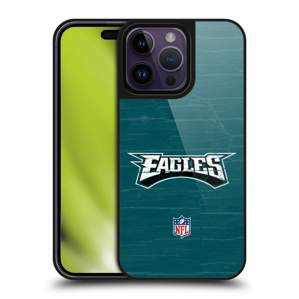 NFL Philadelphia Eagles Logo Distressed Look Gel Armour Case For Apple iPhone 14 Pro Max