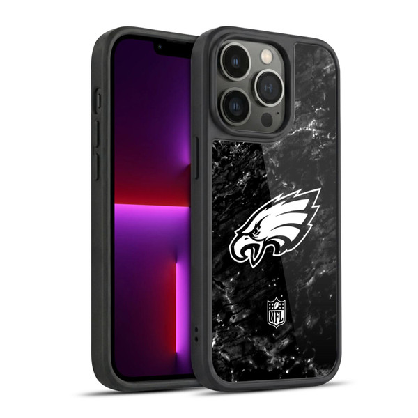 NFL Philadelphia Eagles Artwork Marble Gel Armour Case For Apple iPhone 13 Pro