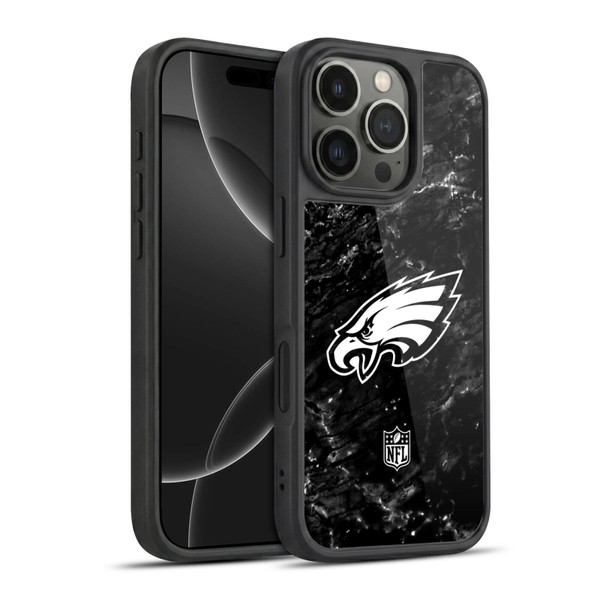 NFL Philadelphia Eagles Artwork Marble Gel Armour Case For Apple iPhone 16 Pro