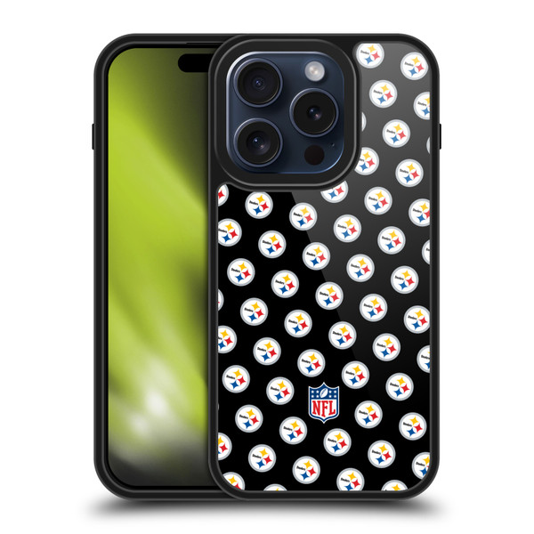 NFL Pittsburgh Steelers Artwork Patterns Gel Armour Case For Apple iPhone 15 Pro