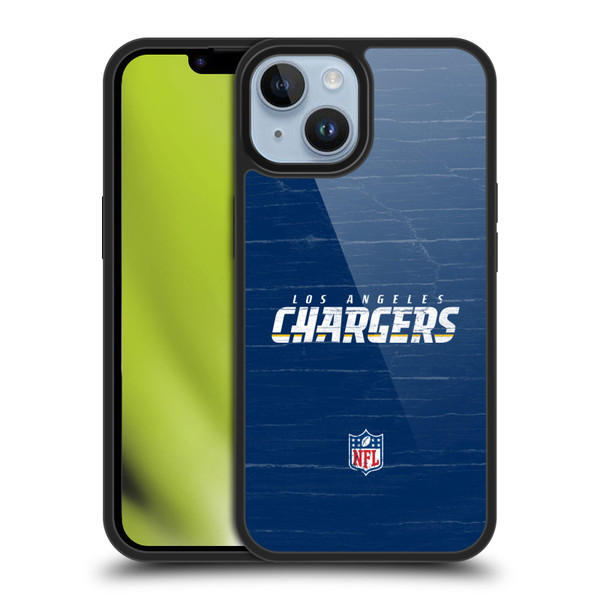 NFL Los Angeles Chargers Logo Distressed Look Gel Armour Case For Apple iPhone 14