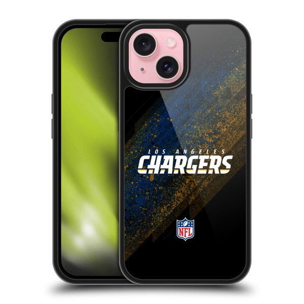 NFL Los Angeles Chargers Logo Blur Gel Armour Case For Apple iPhone 15