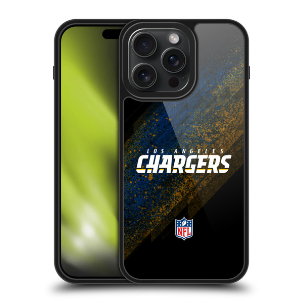 NFL Los Angeles Chargers Logo Blur Gel Armour Case For Apple iPhone 15 Pro Max