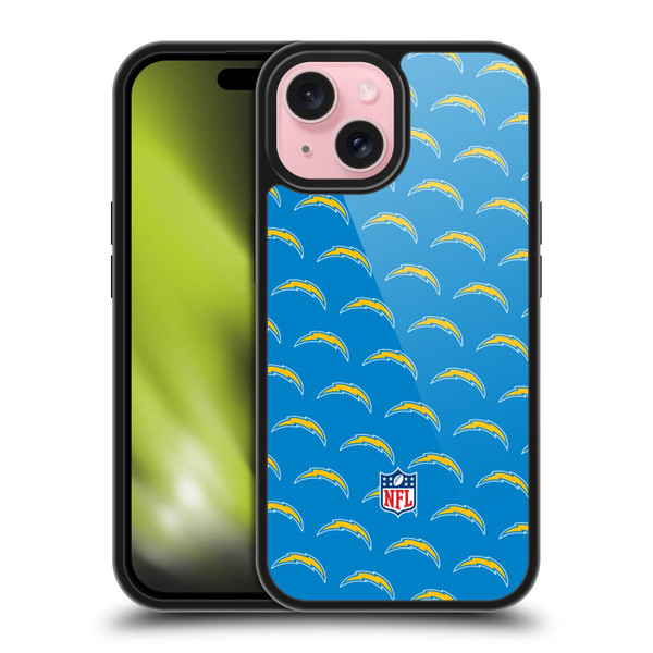 NFL Los Angeles Chargers Artwork Patterns Gel Armour Case For Apple iPhone 15