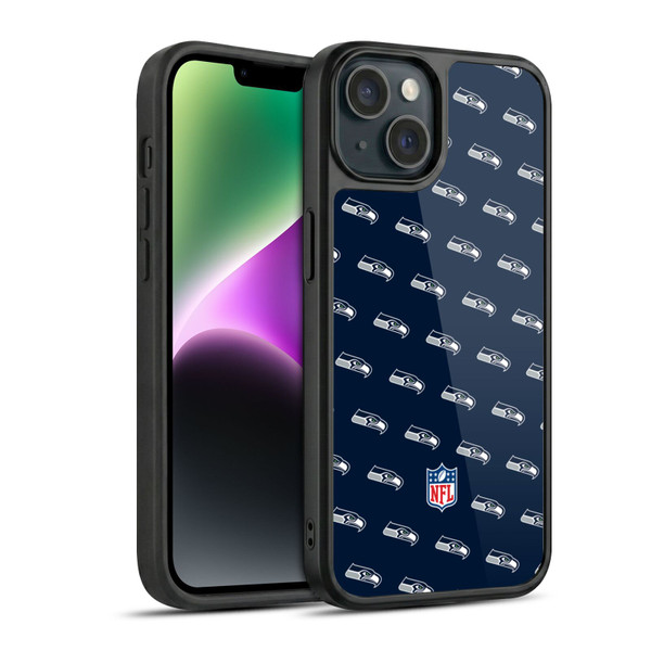 NFL Seattle Seahawks Artwork Patterns Gel Armour Case For Apple iPhone 14
