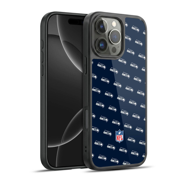 NFL Seattle Seahawks Artwork Patterns Gel Armour Case For Apple iPhone 16 Pro Max