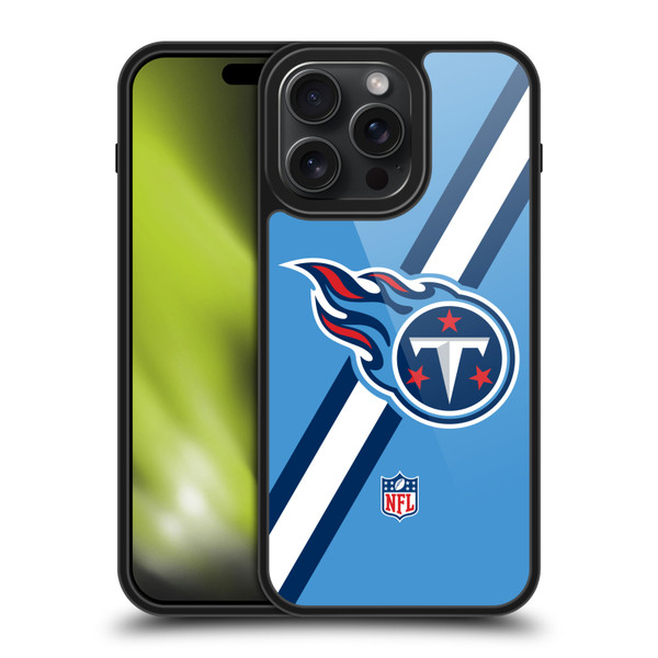NFL Tennessee Titans Logo Stripes Gel Armour Case For Apple iPhone 15 Pro Max
