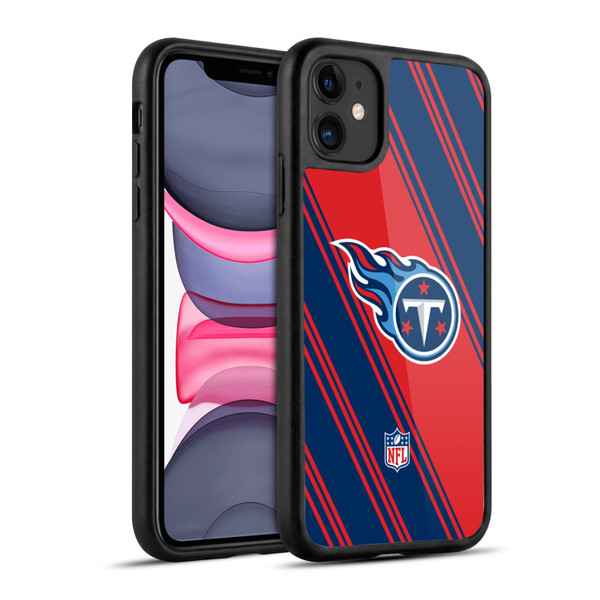 NFL Tennessee Titans Artwork Stripes Gel Armour Case For Apple iPhone 11