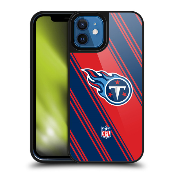 NFL Tennessee Titans Artwork Stripes Gel Armour Case For Apple iPhone 12 / iPhone 12 Pro