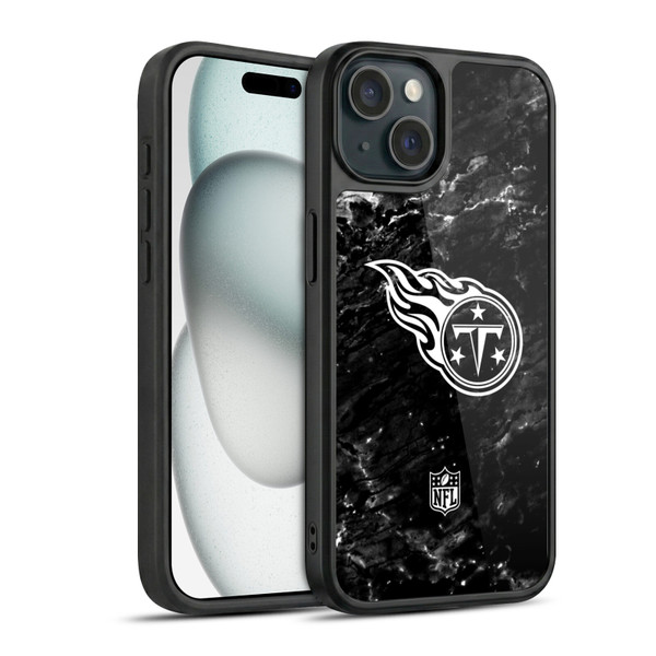 NFL Tennessee Titans Artwork Marble Gel Armour Case For Apple iPhone 15