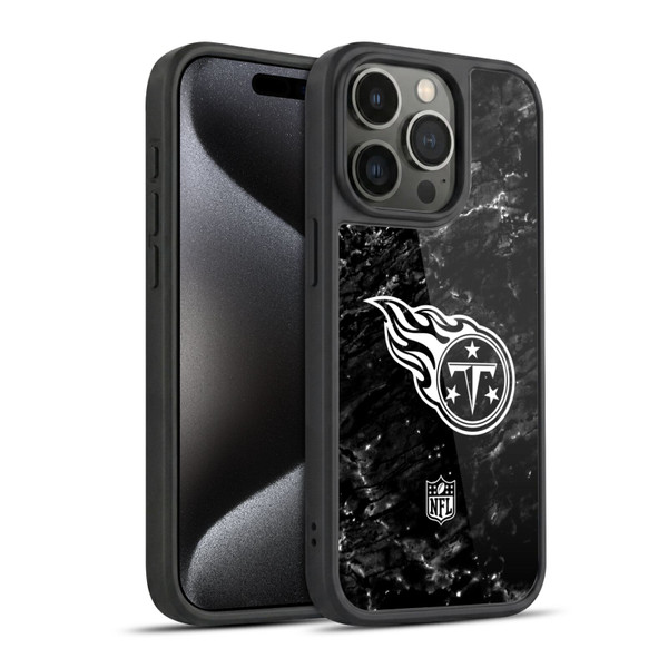 NFL Tennessee Titans Artwork Marble Gel Armour Case For Apple iPhone 15 Pro