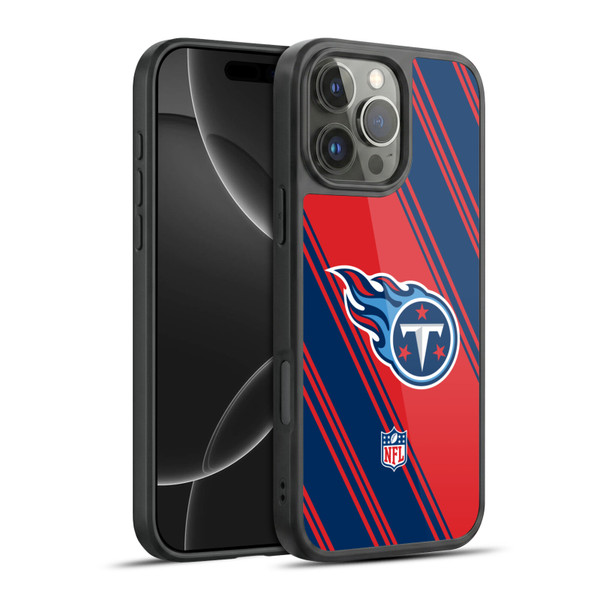 NFL Tennessee Titans Artwork Stripes Gel Armour Case For Apple iPhone 16 Pro Max