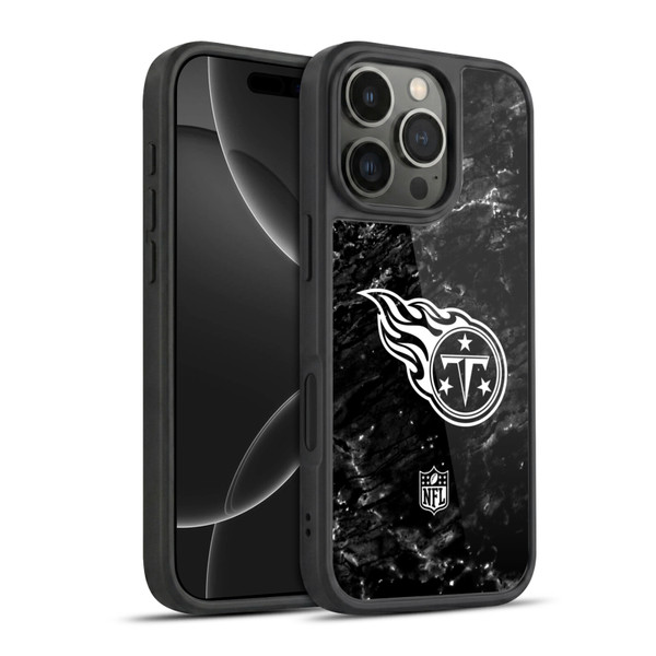 NFL Tennessee Titans Artwork Marble Gel Armour Case For Apple iPhone 16 Pro