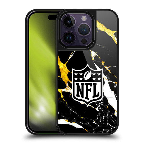 NFL Shield Marble Gel Armour Case For Apple iPhone 14 Pro