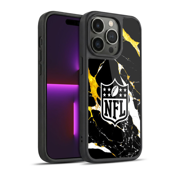 NFL Shield Marble Gel Armour Case For Apple iPhone 14 Pro