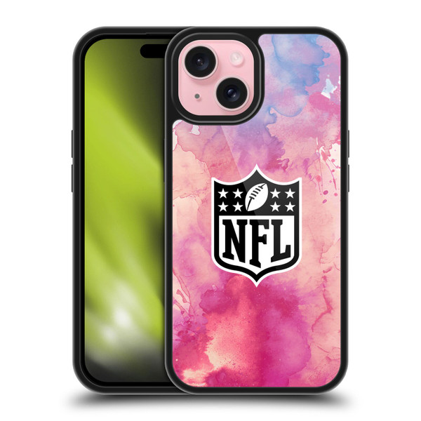 NFL Shield Watercolor Gel Armour Case For Apple iPhone 15