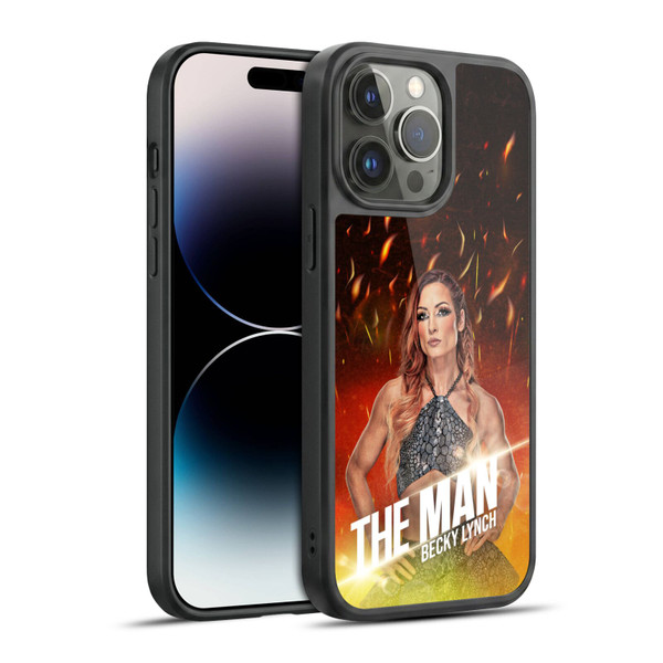 WWE Becky Lynch The Man Portrait Gel Armour Case For Apple iPhone 14 Pro Max